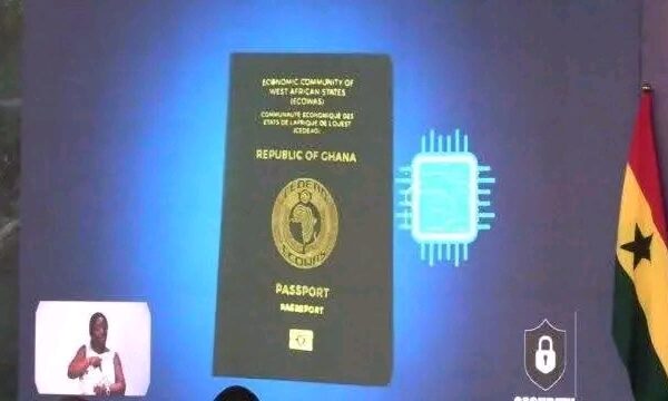 Ghana moves from its current biometric passport system to passport embedded system with chips.